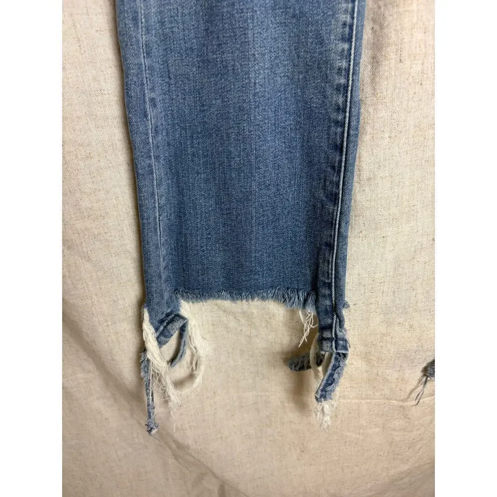 Splendid Blue Raw Flare Hem High Rise Jeans Sz. 27